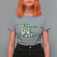 AUR Naur Raccoon St Patricks Day Meme T Shirt For Women Funny Sarcastic Oh No Australian Accent