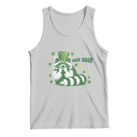AUR Naur Raccoon St Patricks Day Meme Tank Top Funny Sarcastic Oh No Australian Accent