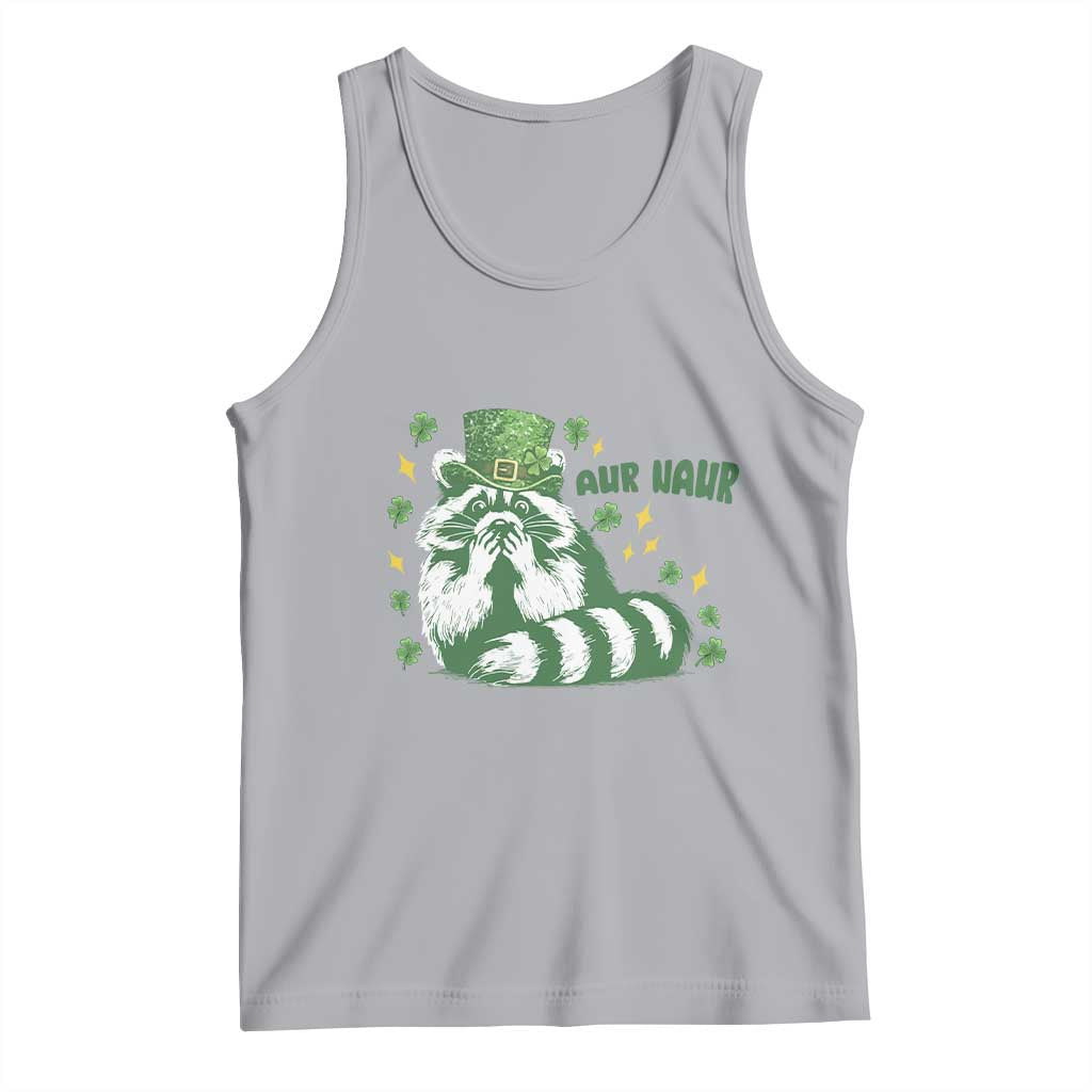 AUR Naur Raccoon St Patricks Day Meme Tank Top Funny Sarcastic Oh No Australian Accent