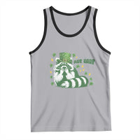 AUR Naur Raccoon St Patricks Day Meme Tank Top Funny Sarcastic Oh No Australian Accent