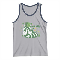 AUR Naur Raccoon St Patricks Day Meme Tank Top Funny Sarcastic Oh No Australian Accent