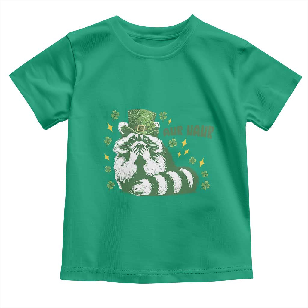 AUR Naur Raccoon St Patricks Day Meme Toddler T Shirt Funny Sarcastic Oh No Australian Accent