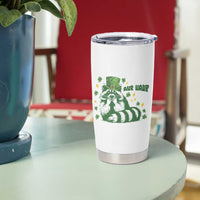 AUR Naur Raccoon St Patricks Day Meme Tumbler Cup Funny Sarcastic Oh No Australian Accent
