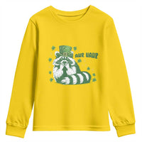 AUR Naur Raccoon St Patricks Day Meme Youth Sweatshirt Funny Sarcastic Oh No Australian Accent