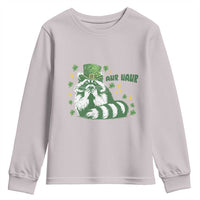 AUR Naur Raccoon St Patricks Day Meme Youth Sweatshirt Funny Sarcastic Oh No Australian Accent