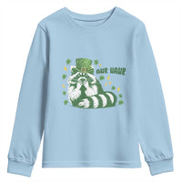 AUR Naur Raccoon St Patricks Day Meme Youth Sweatshirt Funny Sarcastic Oh No Australian Accent