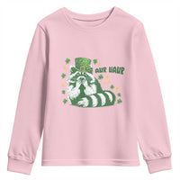 AUR Naur Raccoon St Patricks Day Meme Youth Sweatshirt Funny Sarcastic Oh No Australian Accent
