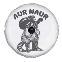 AUR Naur Cowboy Raccoon Meme Spare Tire Cover Funny Sarcastic Oh No Australian Accent