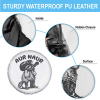 AUR Naur Cowboy Raccoon Meme Spare Tire Cover Funny Sarcastic Oh No Australian Accent
