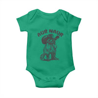 AUR Naur Cowboy Raccoon Meme Baby Onesie Funny Sarcastic Oh No Australian Accent