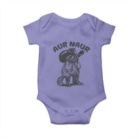 AUR Naur Cowboy Raccoon Meme Baby Onesie Funny Sarcastic Oh No Australian Accent