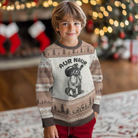 AUR Naur Cowboy Raccoon Meme Ugly Christmas Sweater Funny Sarcastic Oh No Australian Accent