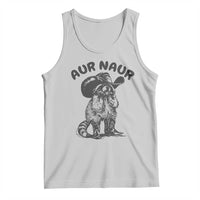 AUR Naur Cowboy Raccoon Meme Tank Top Funny Sarcastic Oh No Australian Accent