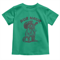 AUR Naur Cowboy Raccoon Meme Toddler T Shirt Funny Sarcastic Oh No Australian Accent