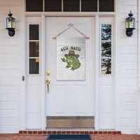 AUR Naur Cowboy Frog Meme Garden Flag Funny Sarcastic Oh No Australian Accent