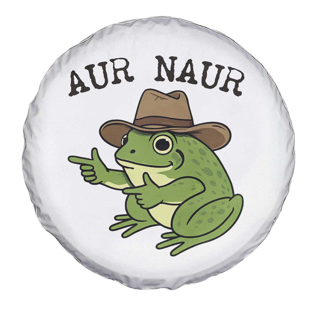 AUR Naur Cowboy Frog Meme Spare Tire Cover Funny Sarcastic Oh No Australian Accent