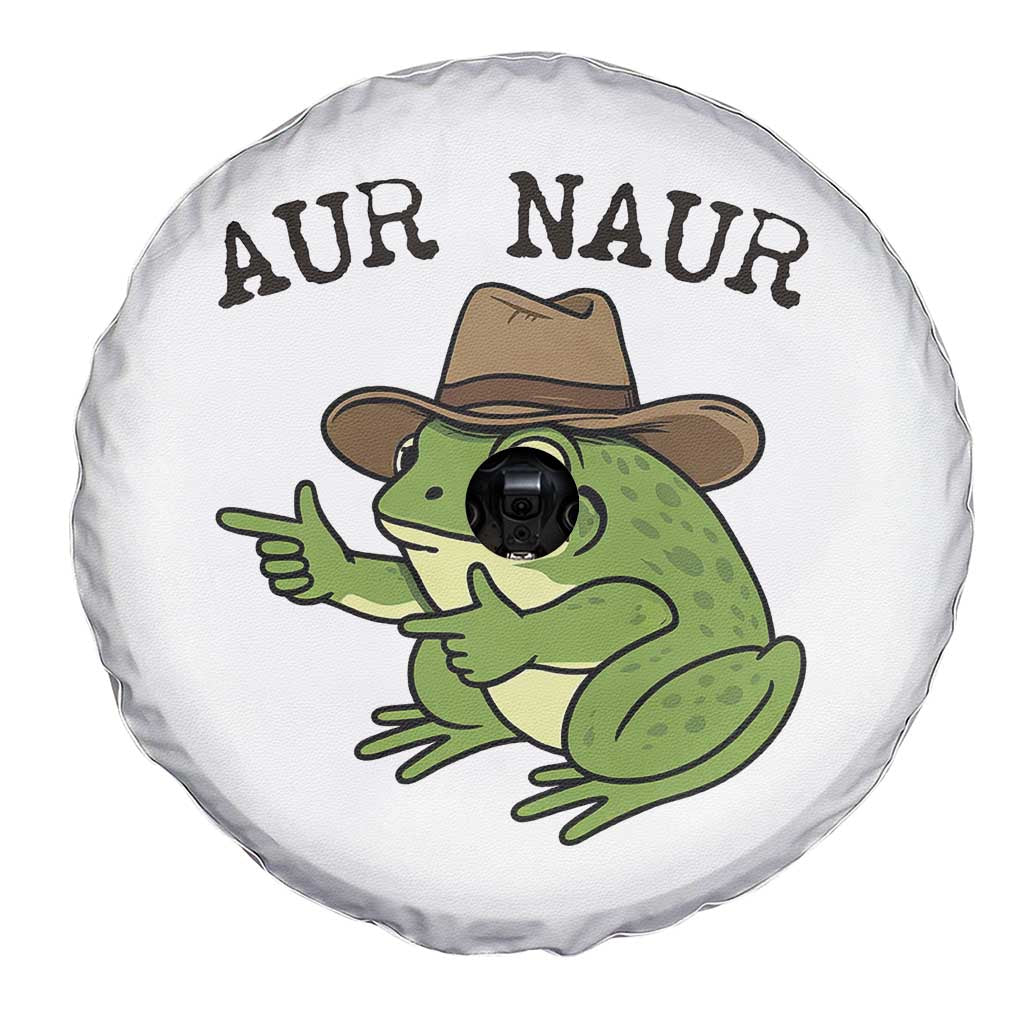 AUR Naur Cowboy Frog Meme Spare Tire Cover Funny Sarcastic Oh No Australian Accent