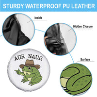 AUR Naur Cowboy Frog Meme Spare Tire Cover Funny Sarcastic Oh No Australian Accent