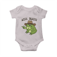 AUR Naur Cowboy Frog Meme Baby Onesie Funny Sarcastic Oh No Australian Accent