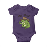 AUR Naur Cowboy Frog Meme Baby Onesie Funny Sarcastic Oh No Australian Accent