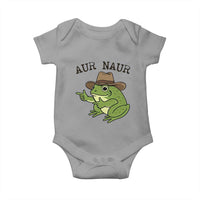 AUR Naur Cowboy Frog Meme Baby Onesie Funny Sarcastic Oh No Australian Accent