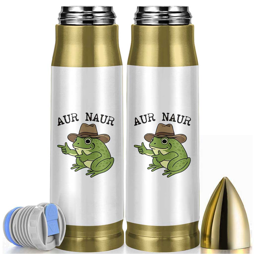 AUR Naur Cowboy Frog Meme Bullet Tumbler Funny Sarcastic Oh No Australian Accent