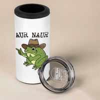 AUR Naur Cowboy Frog Meme 4 in 1 Can Cooler Tumbler Funny Sarcastic Oh No Australian Accent