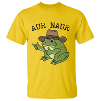 AUR Naur Cowboy Frog Meme T Shirt Funny Sarcastic Oh No Australian Accent