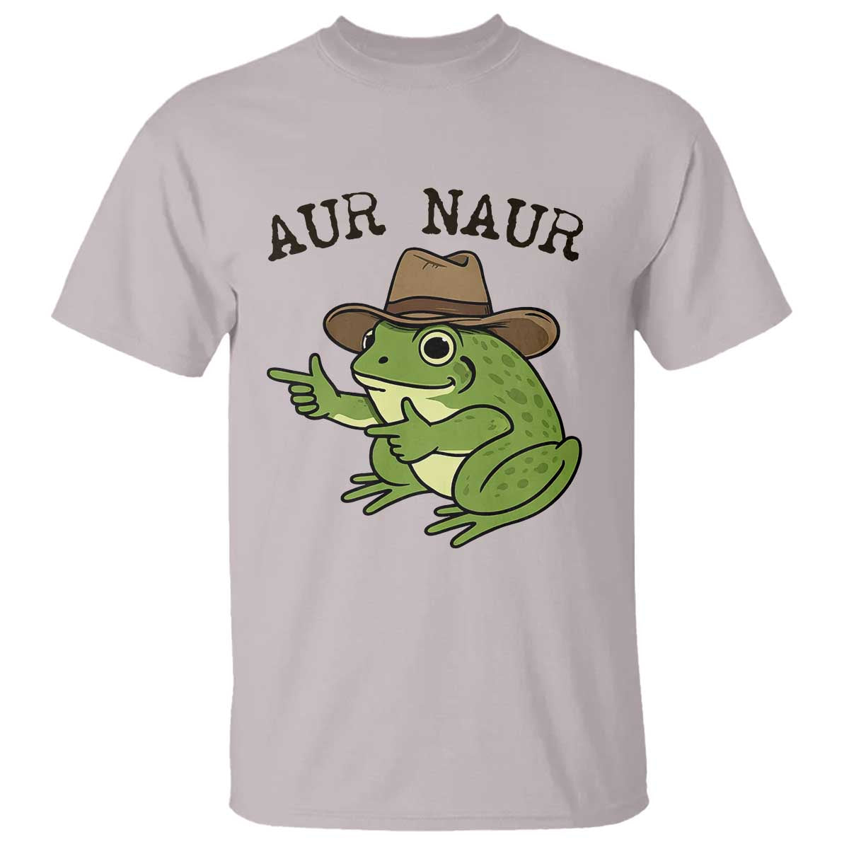 AUR Naur Cowboy Frog Meme T Shirt Funny Sarcastic Oh No Australian Accent