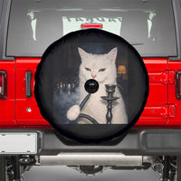 Funny Stoner Cat Spare Tire Cover 420 Stoner Smoking Cat Cannabis Lover Meme