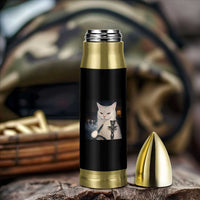 Funny Stoner Cat Bullet Tumbler 420 Stoner Smoking Cat Cannabis Lover Meme