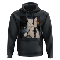 Funny Stoner Cat Hoodie 420 Stoner Smoking Cat Cannabis Lover Meme