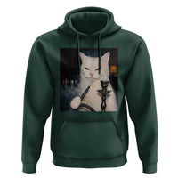 Funny Stoner Cat Hoodie 420 Stoner Smoking Cat Cannabis Lover Meme