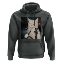 Funny Stoner Cat Hoodie 420 Stoner Smoking Cat Cannabis Lover Meme