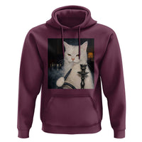 Funny Stoner Cat Hoodie 420 Stoner Smoking Cat Cannabis Lover Meme
