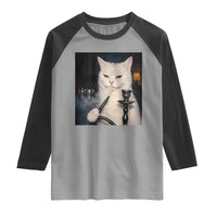 Funny Stoner Cat Raglan Shirt 420 Stoner Smoking Cat Cannabis Lover Meme