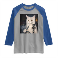 Funny Stoner Cat Raglan Shirt 420 Stoner Smoking Cat Cannabis Lover Meme