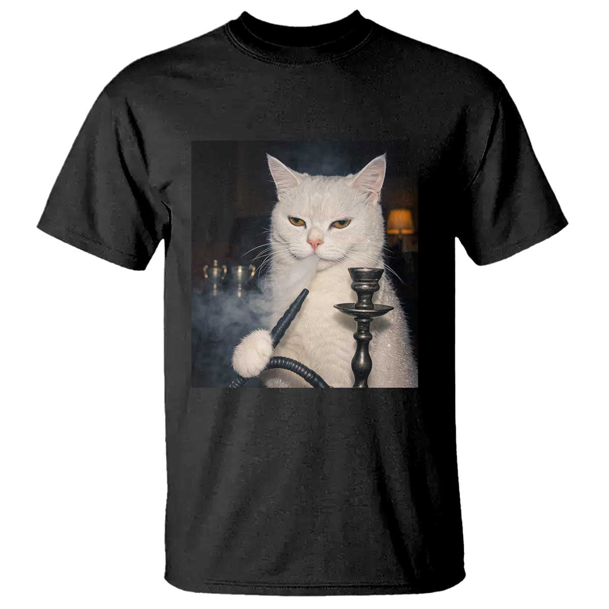 Funny Stoner Cat T Shirt 420 Stoner Smoking Cat Cannabis Lover Meme