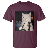 Funny Stoner Cat T Shirt 420 Stoner Smoking Cat Cannabis Lover Meme