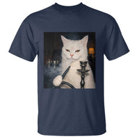 Funny Stoner Cat T Shirt 420 Stoner Smoking Cat Cannabis Lover Meme