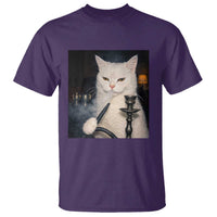 Funny Stoner Cat T Shirt 420 Stoner Smoking Cat Cannabis Lover Meme