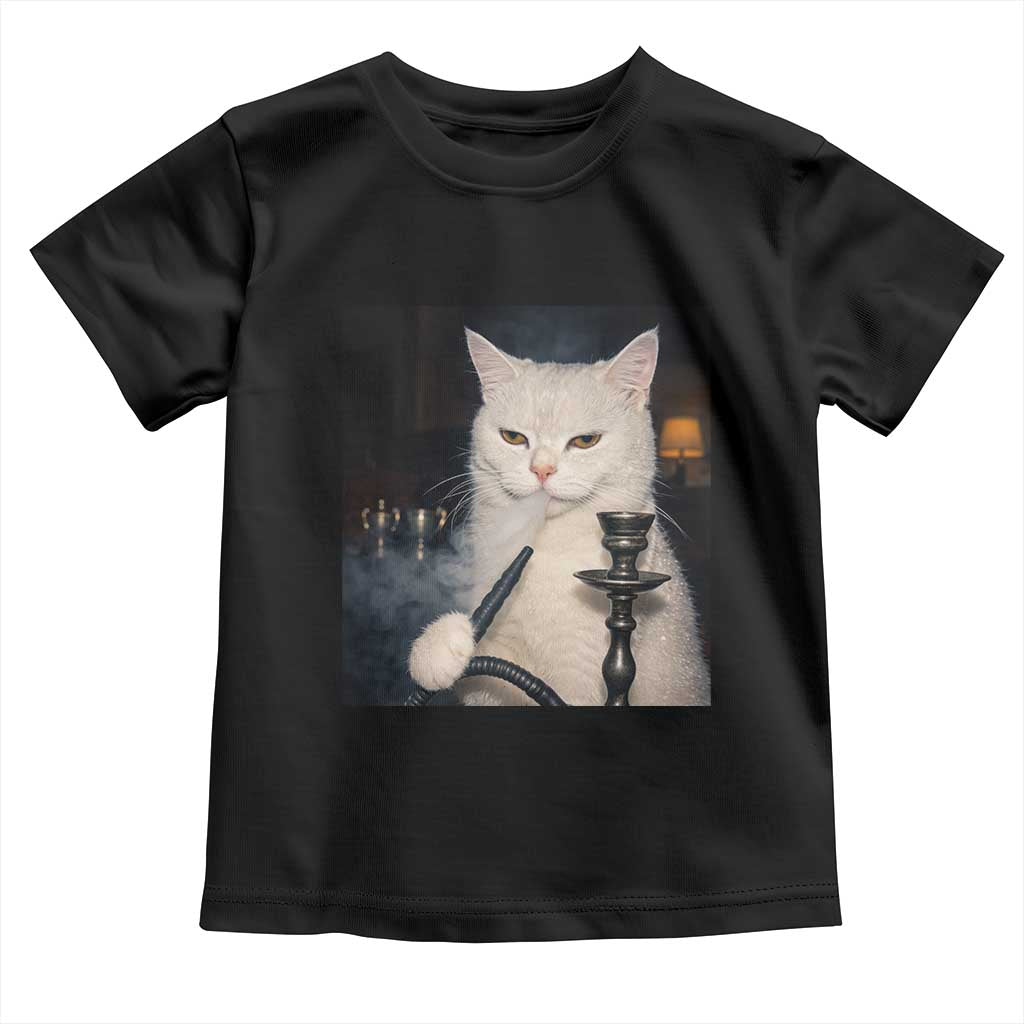 Funny Stoner Cat Toddler T Shirt 420 Stoner Smoking Cat Cannabis Lover Meme