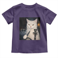 Funny Stoner Cat Toddler T Shirt 420 Stoner Smoking Cat Cannabis Lover Meme