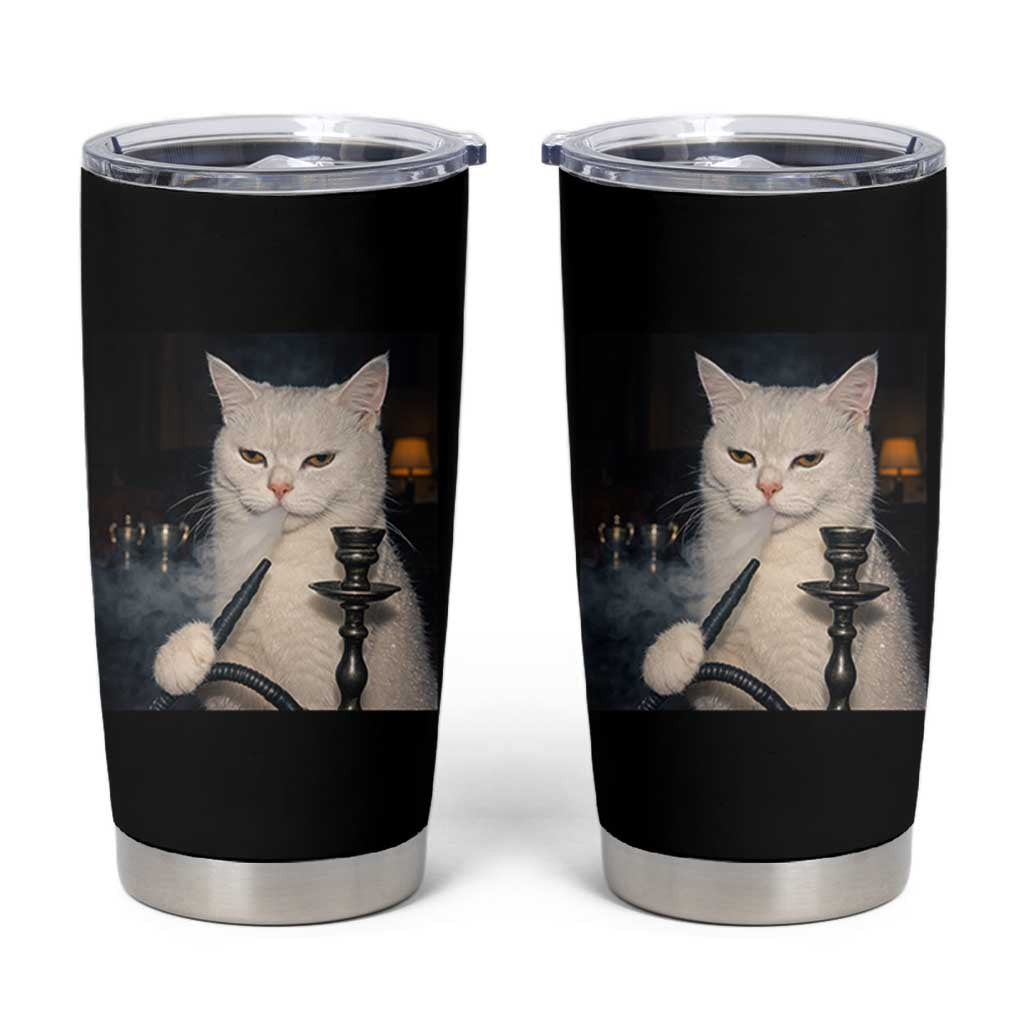 Funny Stoner Cat Tumbler Cup 420 Stoner Smoking Cat Cannabis Lover Meme