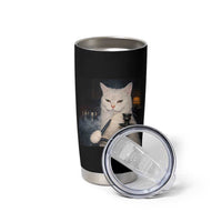 Funny Stoner Cat Tumbler Cup 420 Stoner Smoking Cat Cannabis Lover Meme