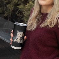 Funny Stoner Cat Tumbler Cup 420 Stoner Smoking Cat Cannabis Lover Meme