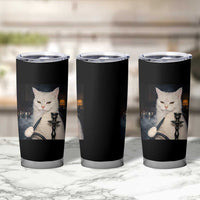 Funny Stoner Cat Tumbler Cup 420 Stoner Smoking Cat Cannabis Lover Meme