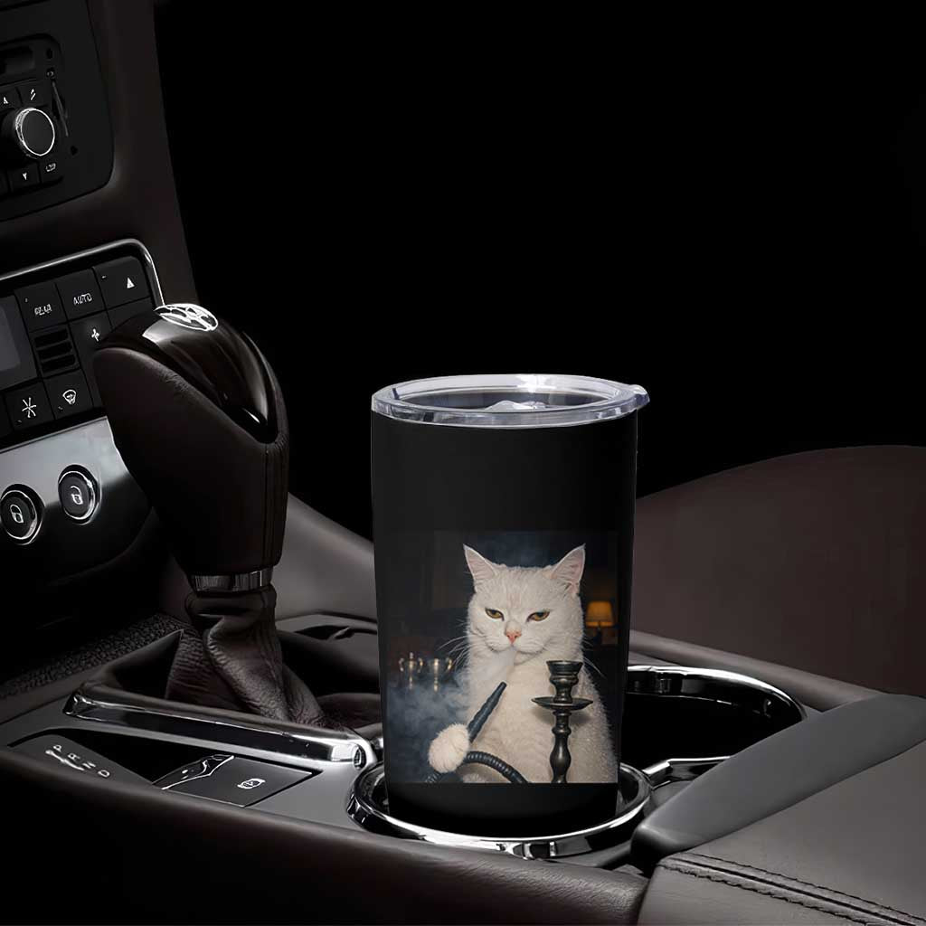 Funny Stoner Cat Tumbler Cup 420 Stoner Smoking Cat Cannabis Lover Meme
