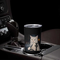 Funny Stoner Cat Tumbler Cup 420 Stoner Smoking Cat Cannabis Lover Meme