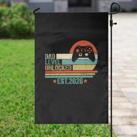 Dad Level Unlocked Garden Flag Funny New Dad Gaming Gamer 2026